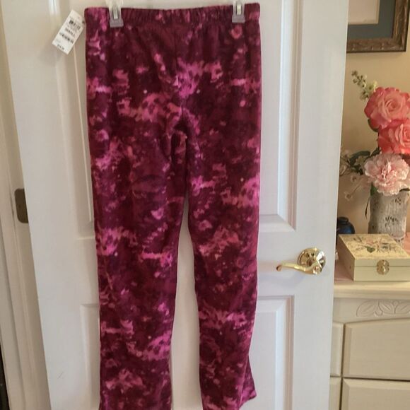 NWT Jenni Brand Pinks and Wines Straight Leg  Fleece Long PJ Pants Multi Size - Picture 8 of 13